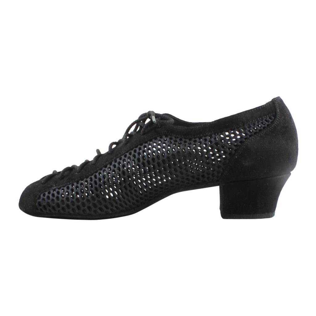 Practice Dance Shoes, Raspiro, Black Mesh and Suede