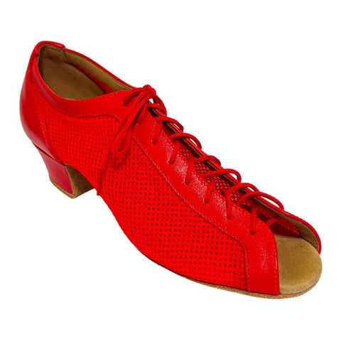 Women's Latin Dance Shoes, Model 2307, Heel EH10, Tan 3