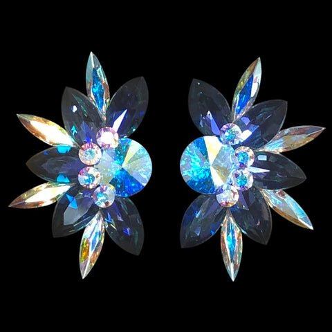 Earrings, Crystal AB Rhinestones