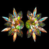 Earrings, Vitrail Medium & Crystal AB Rhinestones