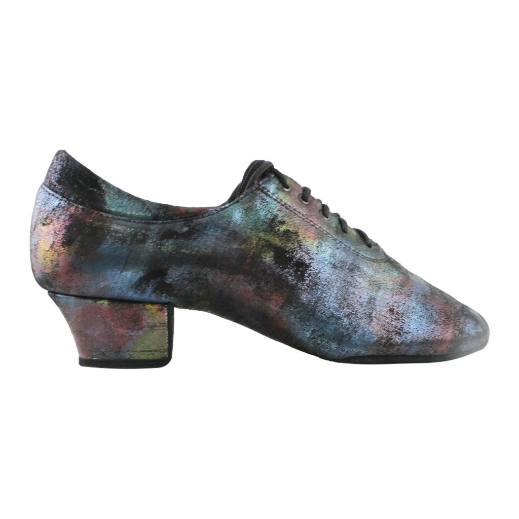 Practice Dance Shoes, 1205 Flexi, Abstract Oil, Leather