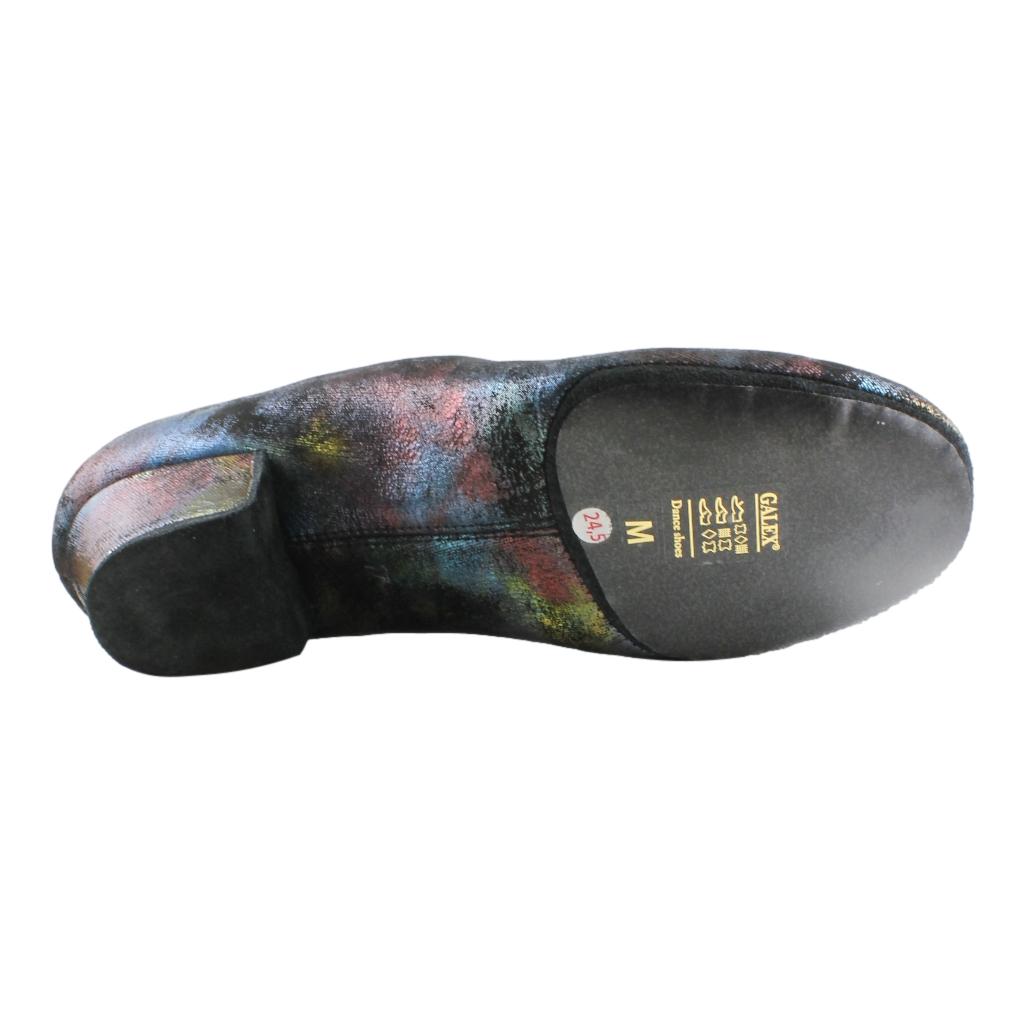 Practice Dance Shoes, 1205 Flexi, Abstract Oil, Leather