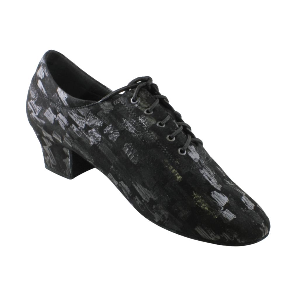 Practice Dance Shoes, 1205 Flexi, Leather Black Abstract