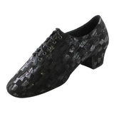 Practice Dance Shoes, 1205 Flexi, Leather Black Abstract