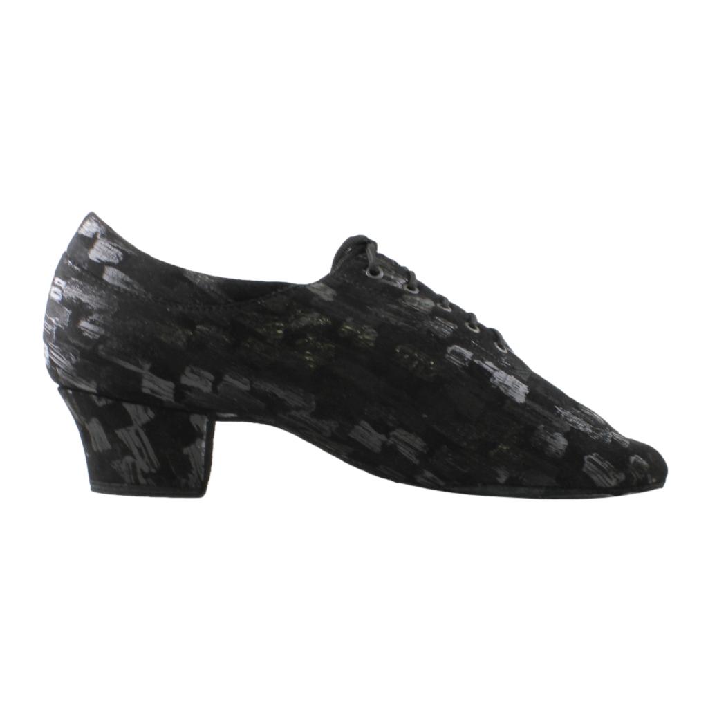 Practice Dance Shoes, 1205 Flexi, Leather Black Abstract