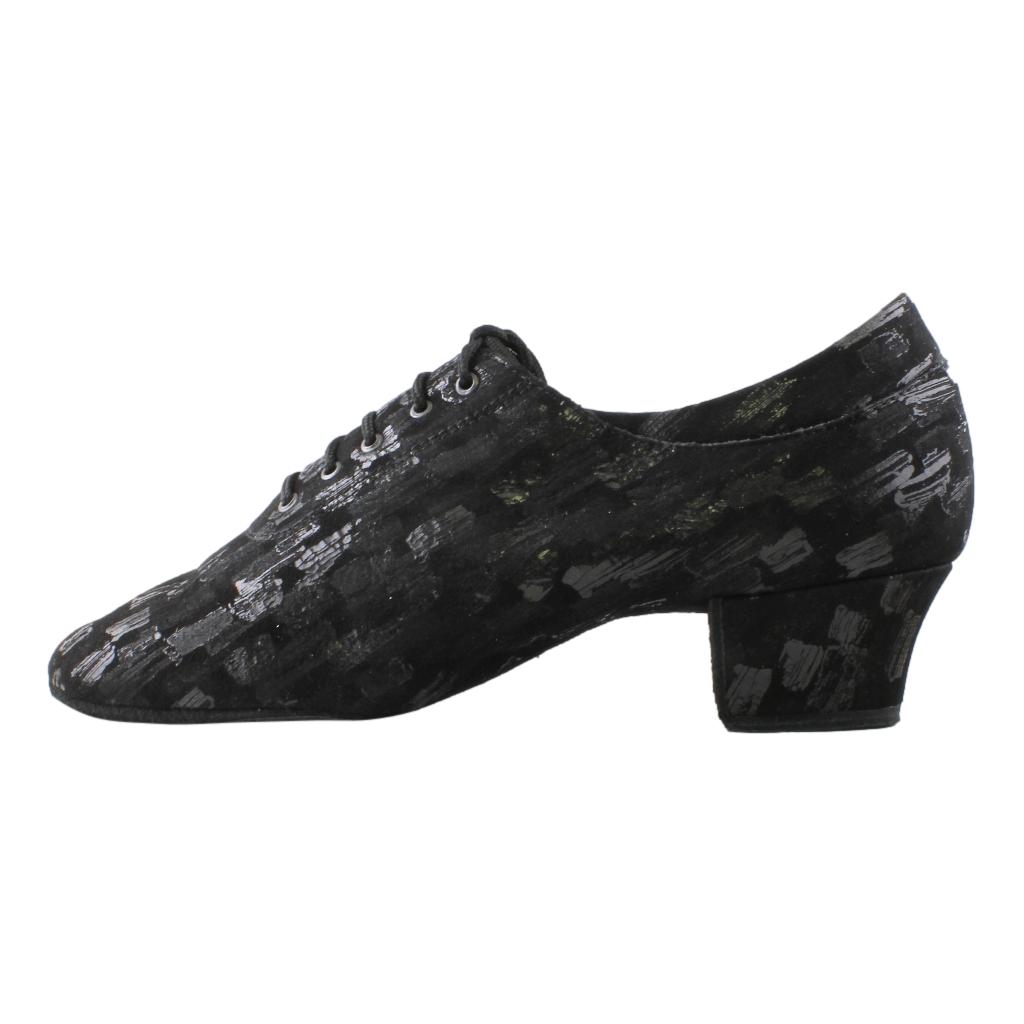 Practice Dance Shoes, 1205 Flexi, Leather Black Abstract