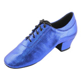 Practice Dance Shoes, 1205 Flexi, Blue Shine, Leather