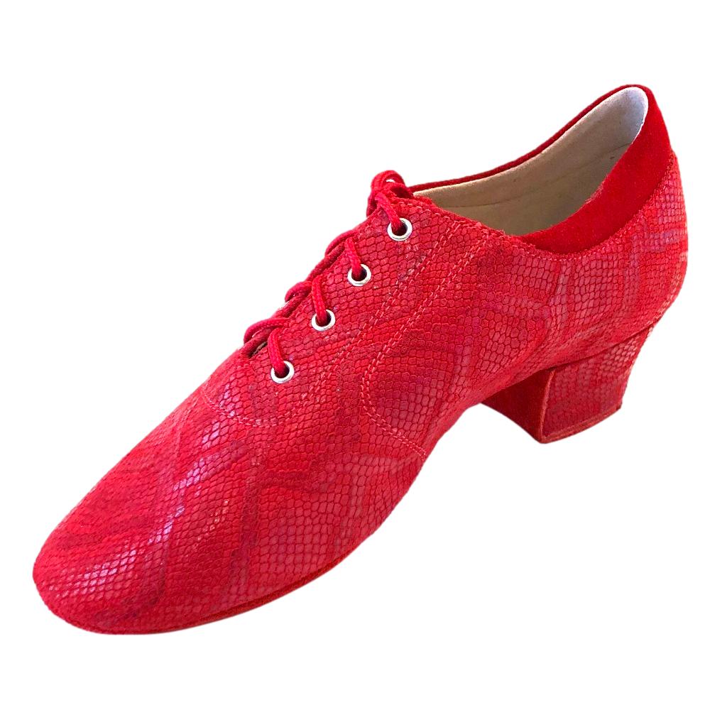 Practice Dance Shoes, 1205 Flexi, Leather, Red Waves