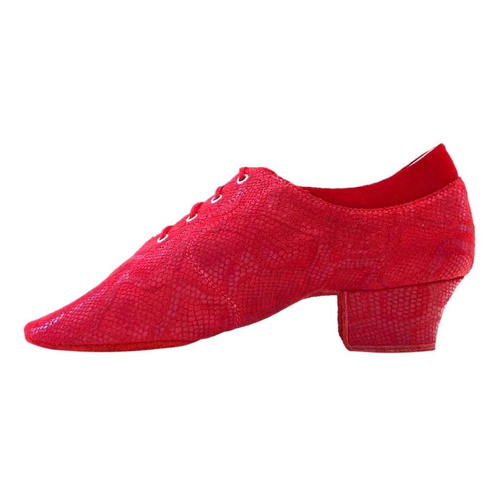 Practice Dance Shoes, 1205 Flexi, Leather, Red Waves