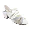 Galex Latin Dance Shoes for Girls, Model 3070 Polina, White Patent Leather, Block Heel