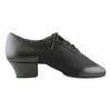Practice Latin Dance Shoes, Model 4000 Vento, Black Leather Mash