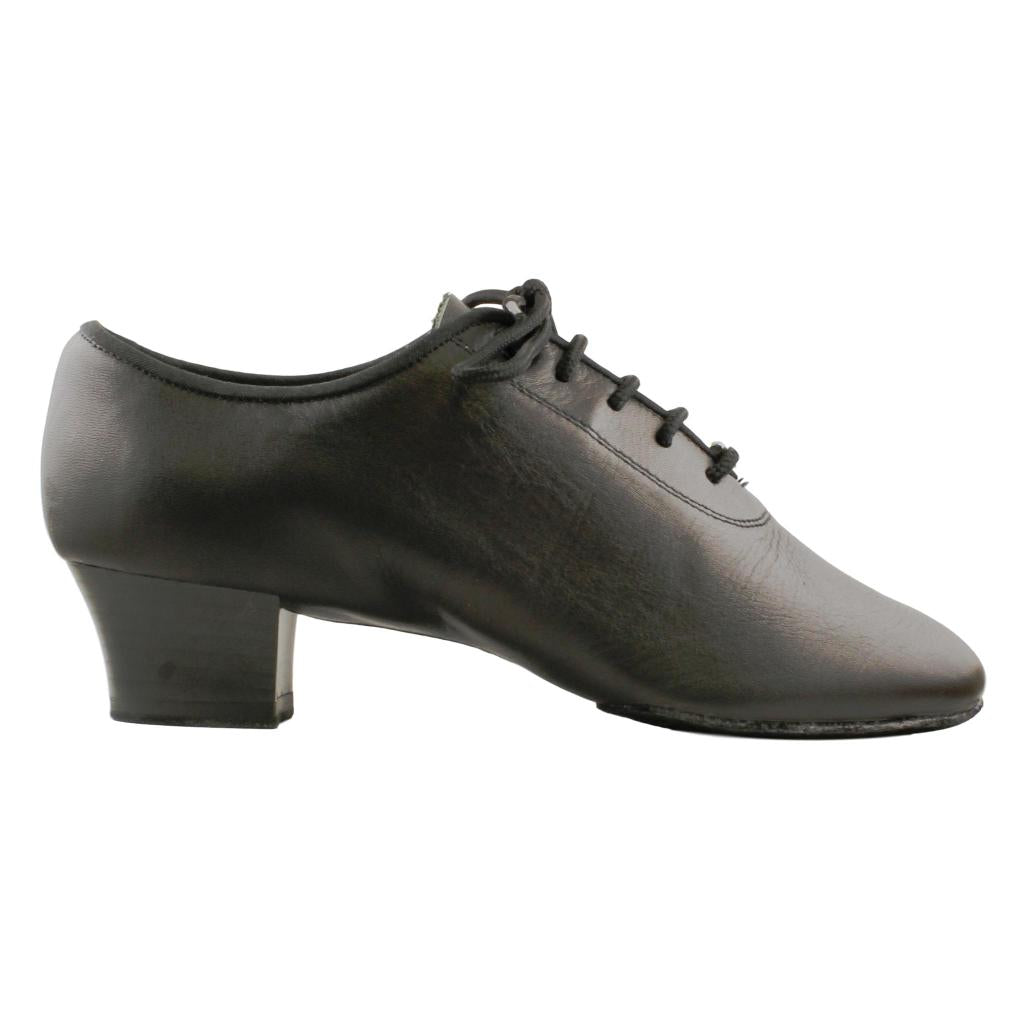 BD Dance Latin Dance Shoes for Men, Model 401, Black Leather
