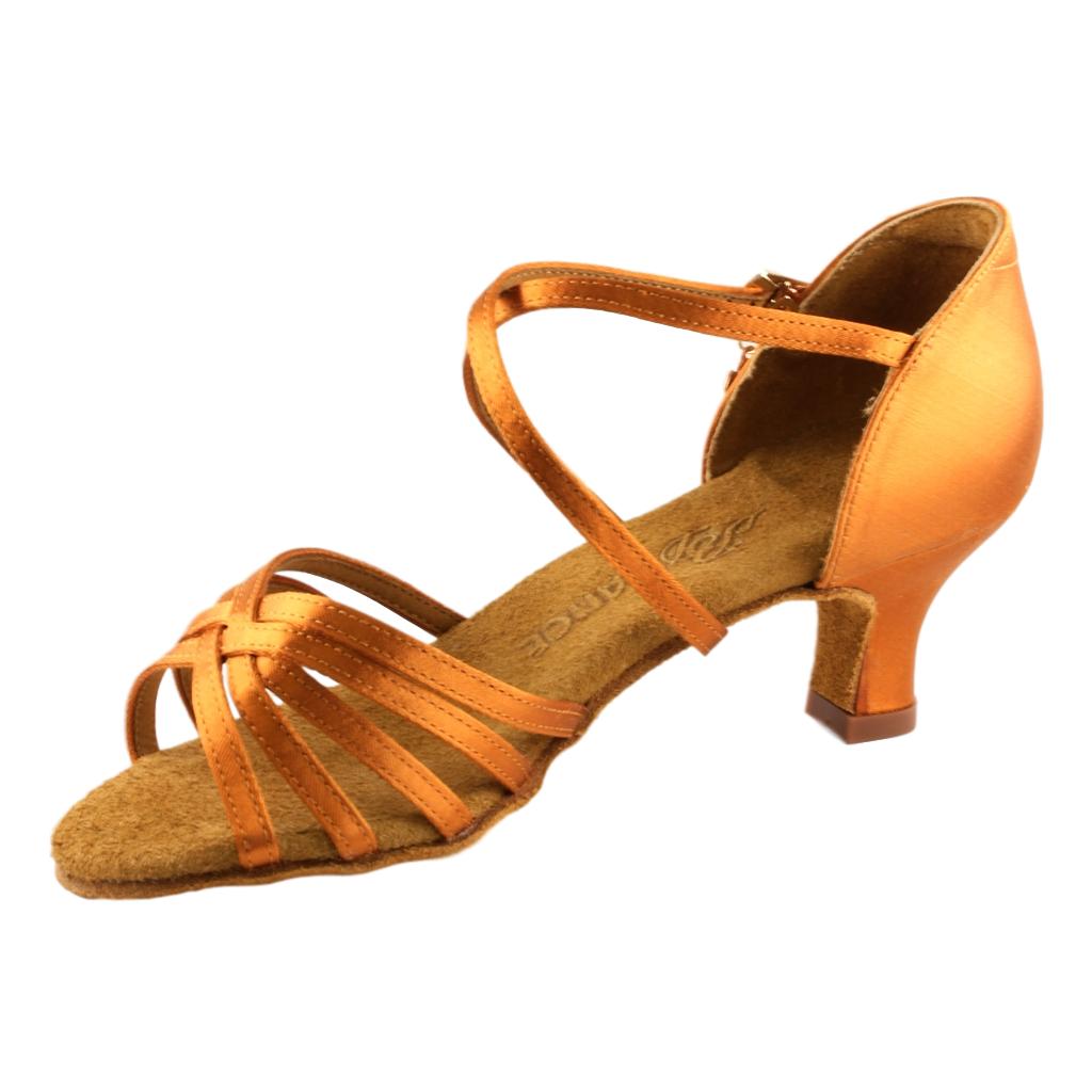 BD Dance Latin-Rhythm Dance Shoes for Ladies, Model 216, Heel EH12