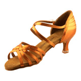 BD Dance Latin Dance Shoes for Women, Model 2324, Heel EH11