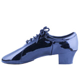 BD Dance Latin-Rhythm Dance Shoes for Men, Model 419, Black Patent Leather