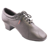 BD Dance Latin-Rhythm Dance Shoes for Men, Model 419, Black Leather