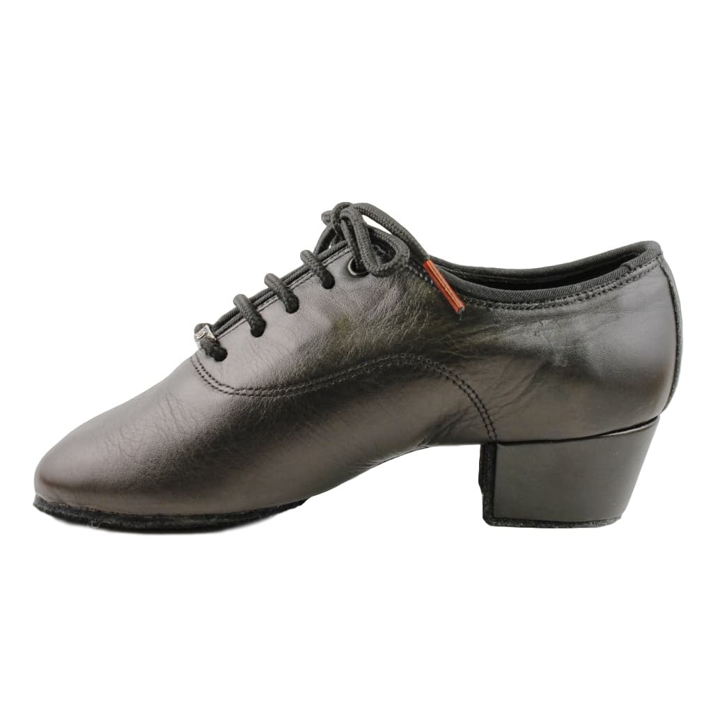 BD Dance Latin-Rhythm Dance Shoes for Boys, Model 802, Black Leather