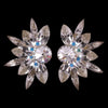 Euro Glam Earrings, Clip-On or Pierced French Clip, Swarovski Crystal - Crystal AB