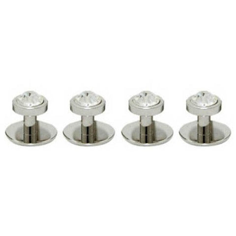 Front Silver Collar Stud 4502