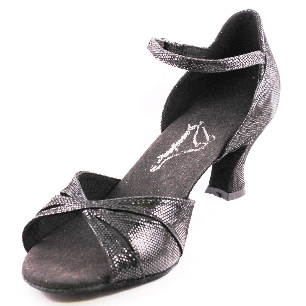 Dancefeel F14 139 Latin-Rhythm Dance Shoes for Women, Heel 2", Black