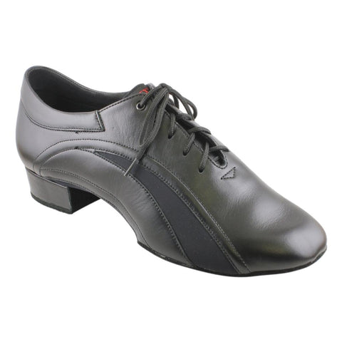 Men's Smooth Dance Shoes, Model 309, Black Patent Leather