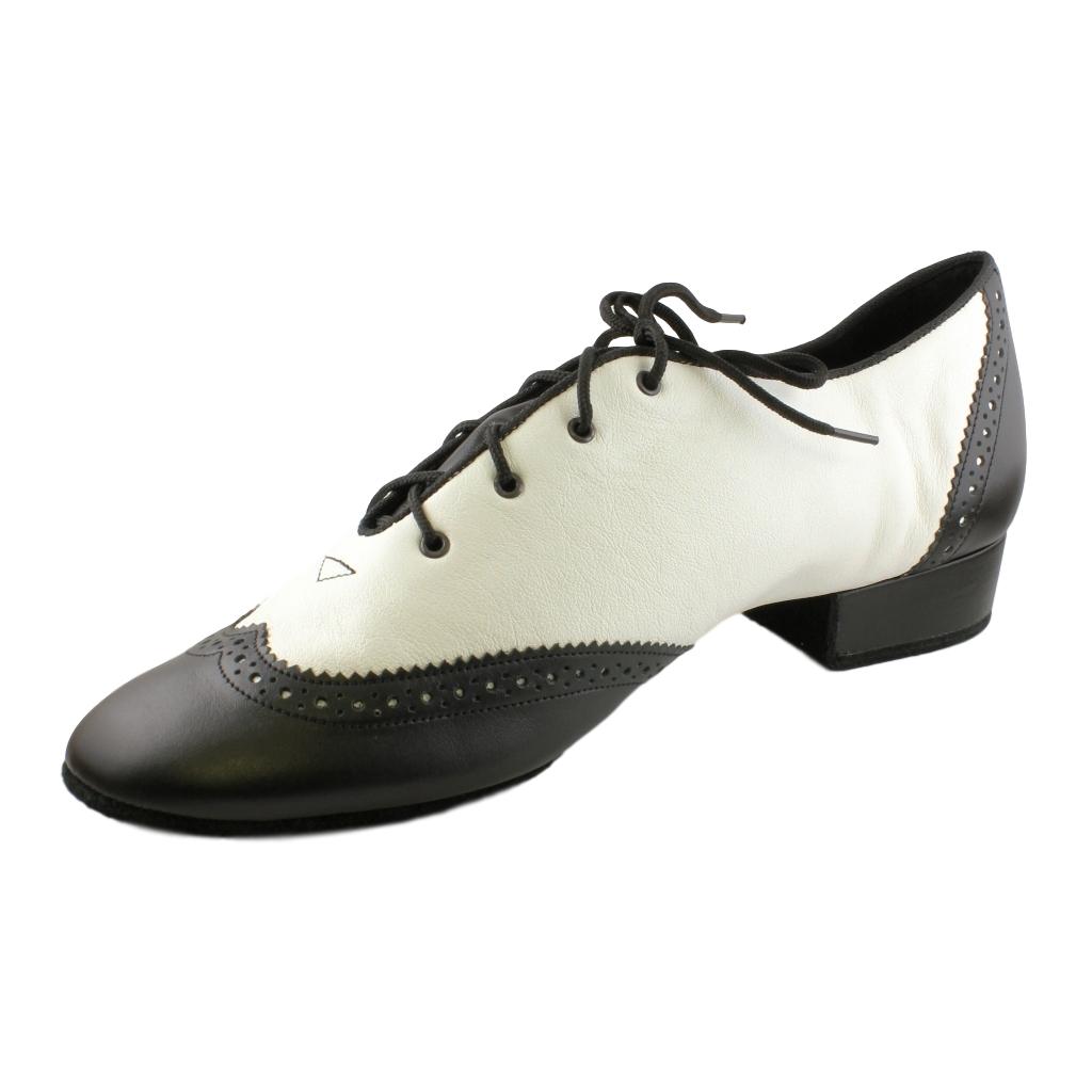 Salsa Black-White Mens Dance Shoes from Galex