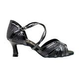 Women's Latin Dance Shoes, Model Artemisia, Black, Heel 2.5