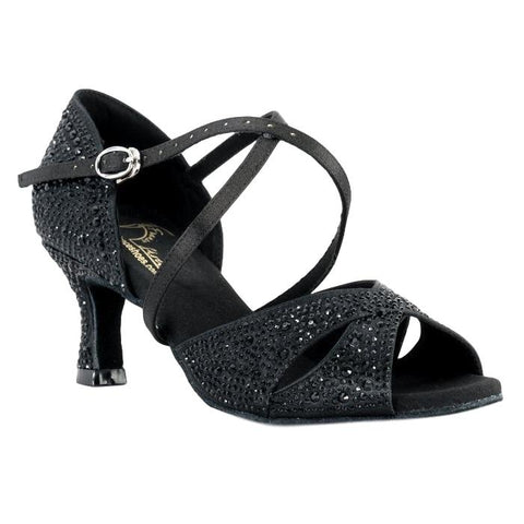 Women's Latin Dance Shoes, Model 2324, Heel EH11, Tan 3