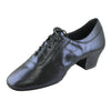 Practice Dance Shoes for Women, Model 1205N Flexi, Navy Blue Laser Leather