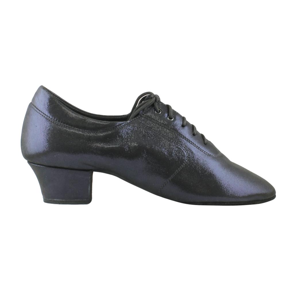 Practice Dance Shoes for Women, Model 1205N Flexi, Navy Blue Laser Leather
