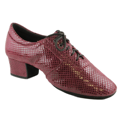 Practice Dance Shoes, 1205N Flexi, Black Leather, Pattern Splash