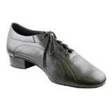 Galex American Smooth Dance Shoes for Men, Model 1115 Franco, Black Leather