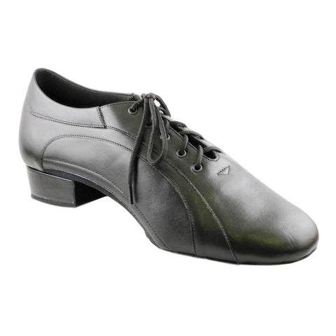 Men's Smooth Dance Shoes, 1116 Fernando, Black Leather / Neoprene