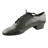Galex Smooth Dance Shoes for Men, Model 1109 Oxford Flexi M, Black Leather