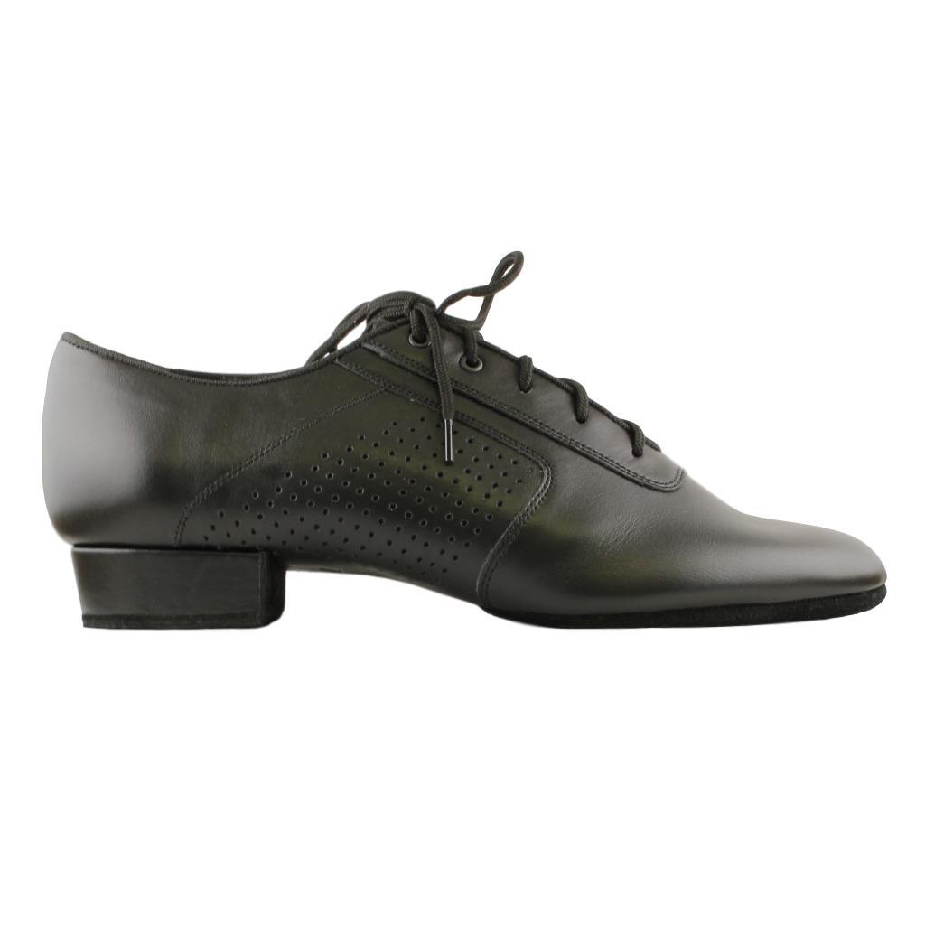 Boys' Standard Dance Shoes, 1110 Oxford Flexi, Black Leather