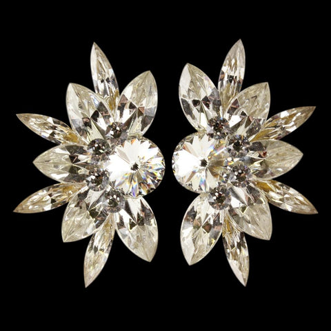 Earrings, Light Siam Shimmer & Crystal AB Rhinestones