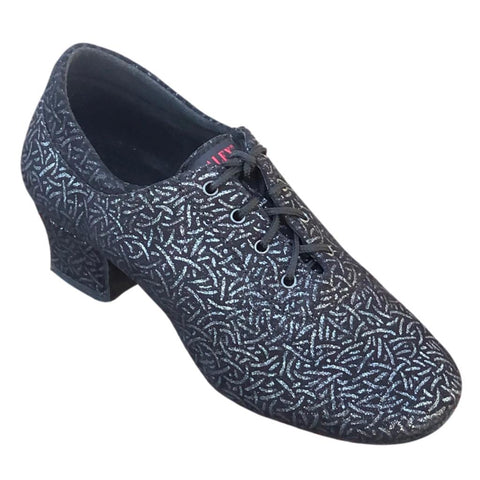 Practice Dance Shoes, 1205N Flexi, Navy Blue Laser Leather