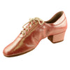 Practice Dance Shoes for Women, Model 1205 Flexi, Leather Red Gold