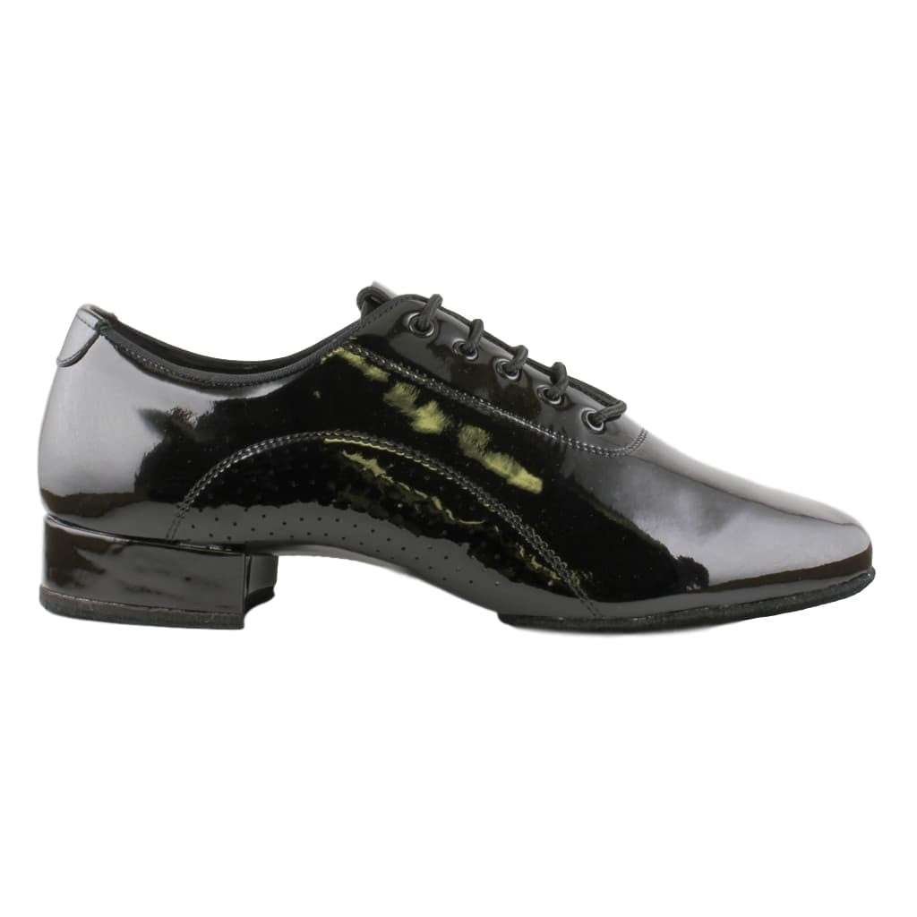 Stephanie American Smooth Dance Shoes for Men, Model E-400112, Black Patent Leather