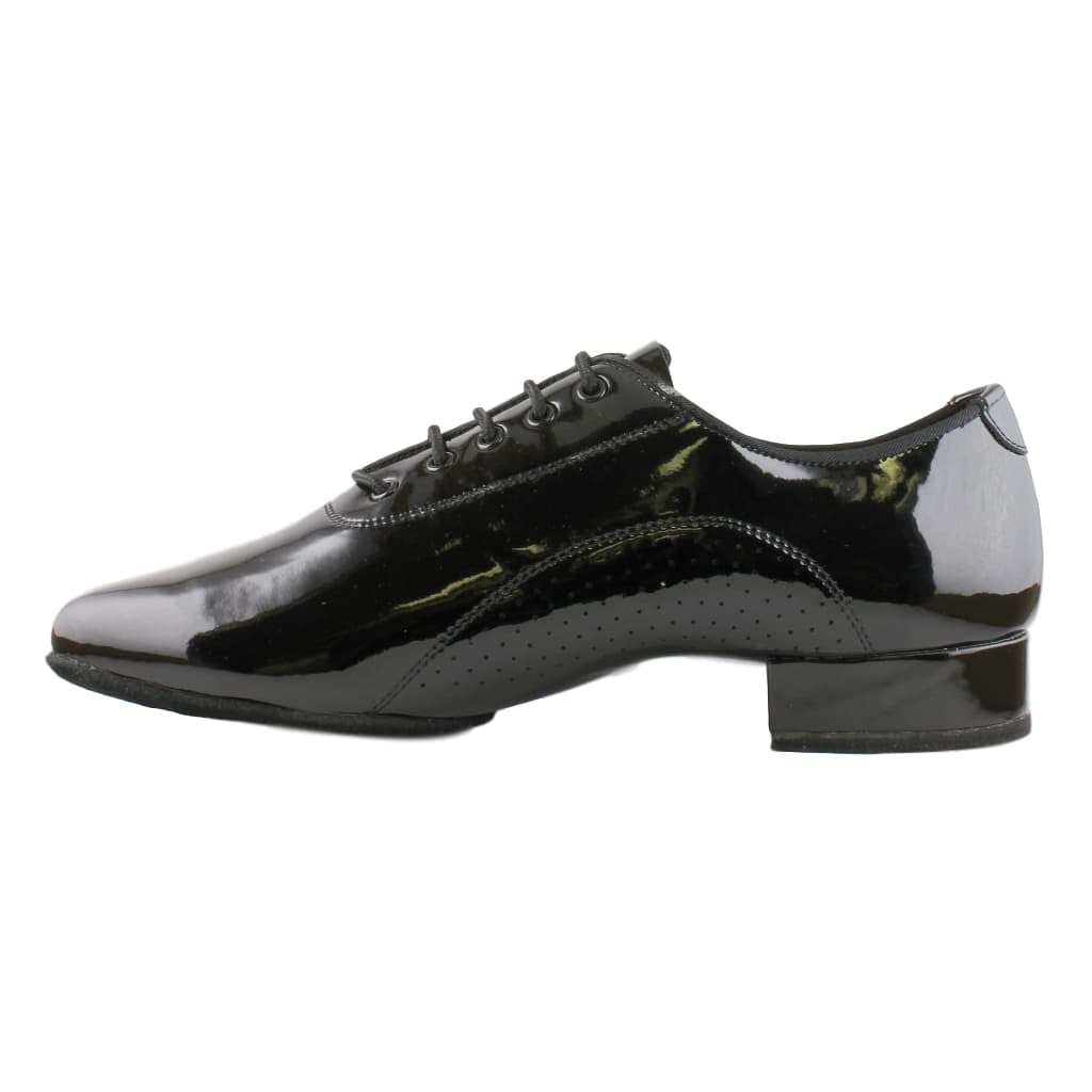 Stephanie American Smooth Dance Shoes for Men, Model E-400112, Black Patent Leather