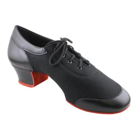 Practice Dance Shoes, 1205 Flexi, Leather, Black with Bronze