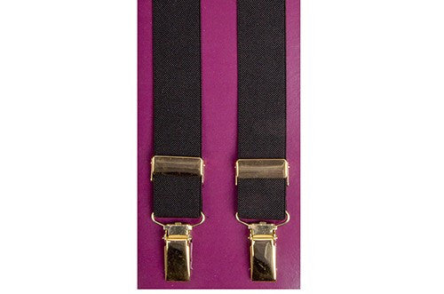 Gilt clip-on Suspenders 1 inch (25mm) 4700