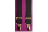 Gilt clip-on Suspenders 1 inch (25mm) 4700