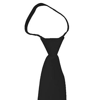 Zipper Black Tie